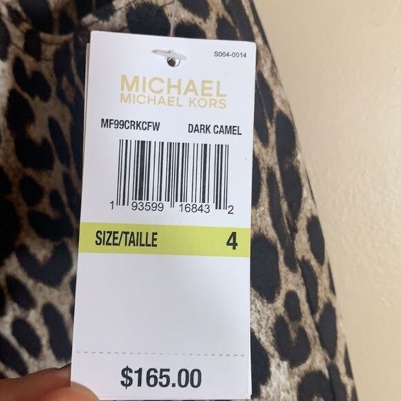 MICHAEL Michael Kors Leopard Print Cropped Jeans NWT - Picture 14 of 15